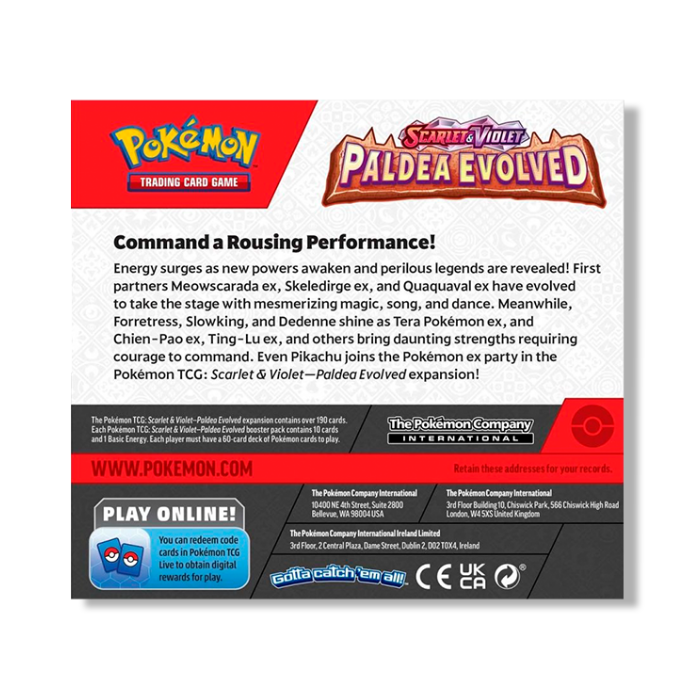 Pokemon TCG: Paldea Evolved - Booster Box (36 Packs)