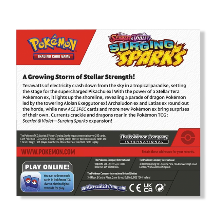 Pokemon TCG: Surging Sparks - Booster Box (36 Packs)