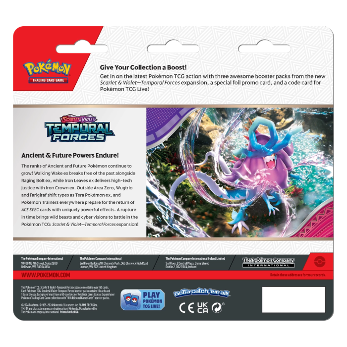 Pokemon TCG: Temporal Forces - 3 Pack Blister
