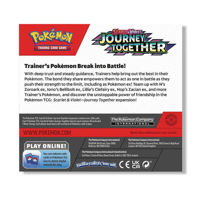 Pokemon TCG: Journey Together Booster Box + Elite Trainer Box-bundel