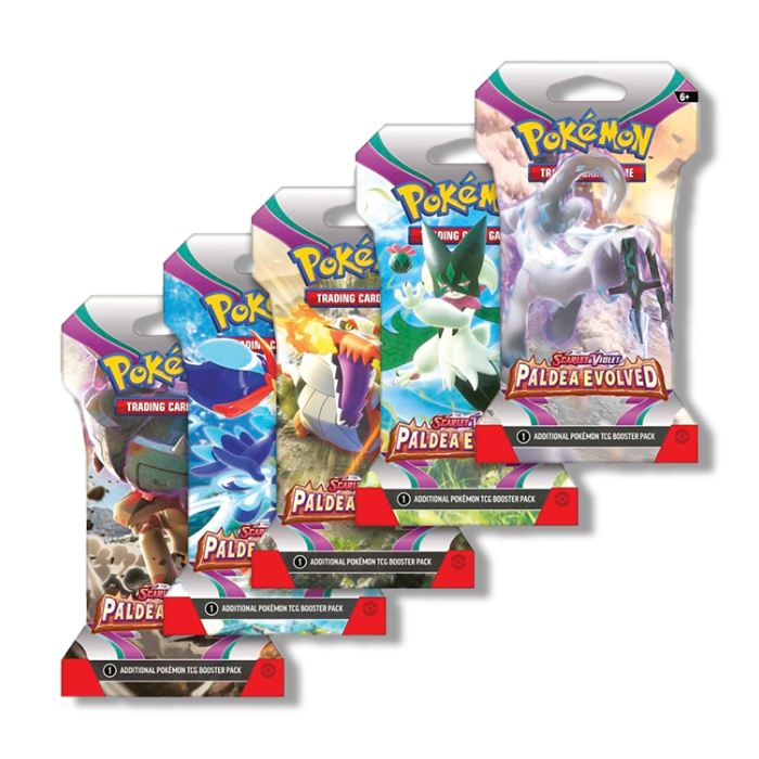 Pokemon TCG: Paldea Evolved - Boosterpakket met mouwen