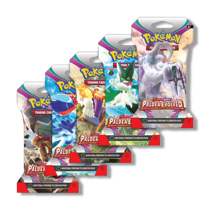 Pokemon TCG: Paldea Evolved - Boosterpakket met mouwen