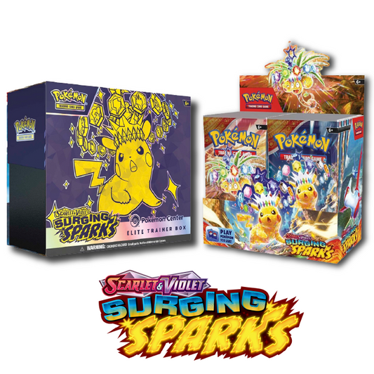 Pokemon TCG: Surging Sparks - Booster Box + Elite Trainer Box Bundle