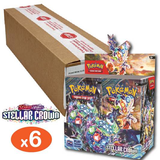 Pokemon TCG: Stellar Crown - 6x Booster Box [Sealed Case]