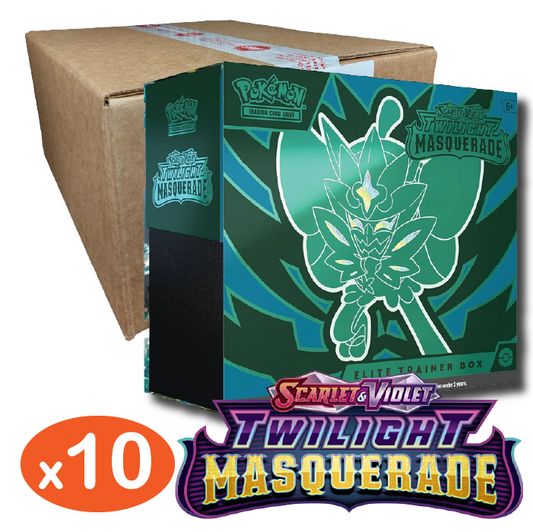 Pokemon TCG: Twilight Masquerade - 10x Elite Trainer Box [Sealed Case]
